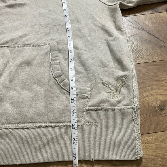 American Eagle Outfitters Men's Light Tan 1/4 Zip-Up Sweater size Medium - Picture 12 of 13